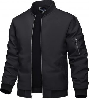 TACVASEN Men's Lightweight Jacket Thin Sportwear Bomber Jack...