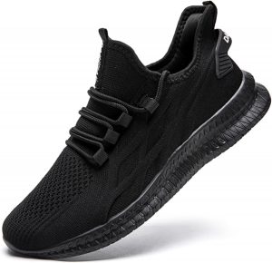 JUEQIBAA Mens Trainers Running Shoes Lightweight Walking Sne...