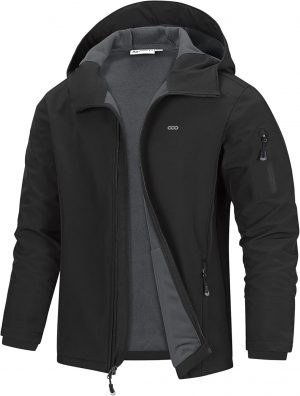 33,000ft Men's Waterproof Warm Softshell Jacket Lightweight ...