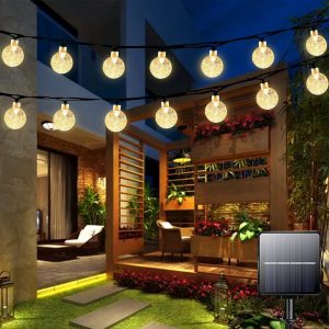 Garlocht Solar Garden Lights Outdoor Waterproof, 50LED 7M/23...