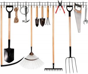 zacurter Garden Tool Rack Garage Tool Organizer Wall Mount T...