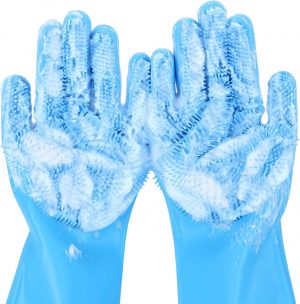 pecute Dog Washing Gloves, Cleaning Gloves Multifunction, Do...
