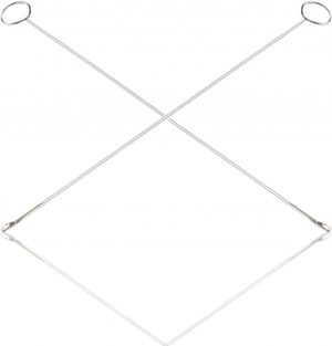2pcs Sewing Loop Turner Hook with Latch,26.5cm Long Stainles...
