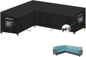 SIMPHAUS Garden Furniture Covers Waterproof L Shape Garden S...