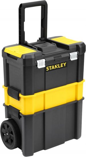 STANLEY Essential Rolling Workshop Toolbox, 3-in1 Stackable ...