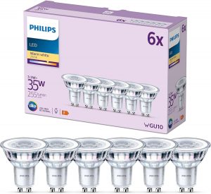 PHILIPS LED Classic Spot Light Bulb 6 Pack [Warm White 2700K...