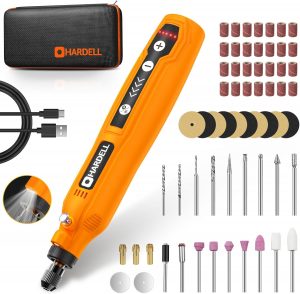 HARDELL Mini Cordless Rotary Tool, USB Charging, 5-Speed Rot...