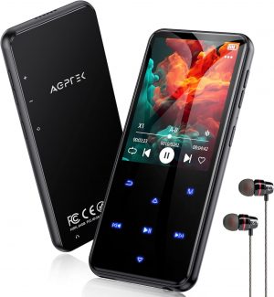 AGPTEK MP3 Player with Bluetooth 5.3, 64GB Internal Memory E...