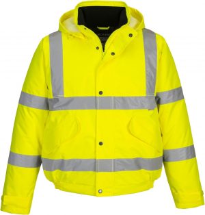 Portwest S463 Men's Waterproof Hi Vis Bomber Jacket - Winter...
