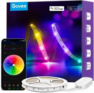 Govee RGBIC LED Strip Light 5m, Compatiable with Alexa and G...