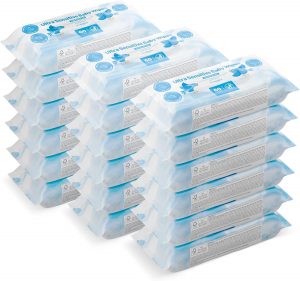 by Amazon Ultra Sensitive Baby Wipes, 100% Plant Based Fibre...