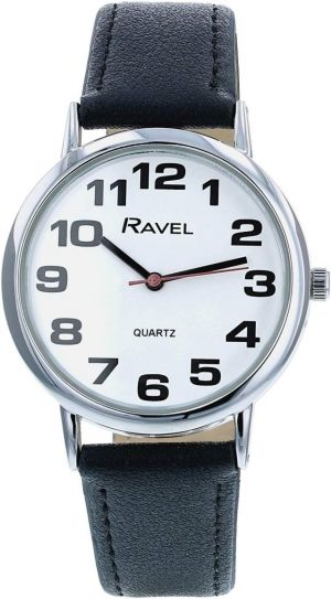 Ravel Unisex Easy Read Watch with Big Numbers - Analogue Qua...