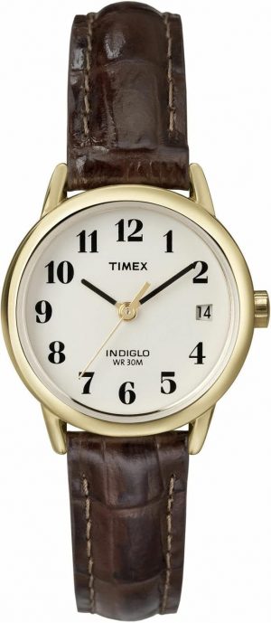 Timex Easy Reader Women's 25 mm Leather Strap Date Window Wa...