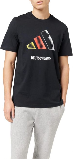 adidas Unisex Germany 3bar Logo Graphic T-Shirt Graphic TEE ...